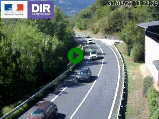 Caméra trafic sur la N90 à Bourg-Saint-Maurice, en provenance d'Aoste et en direction d'Albertville