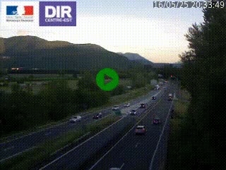 Caméra trafic à Meylan sur la Rocade-Sud de Grenoble en direction d'Aix-en-Provence