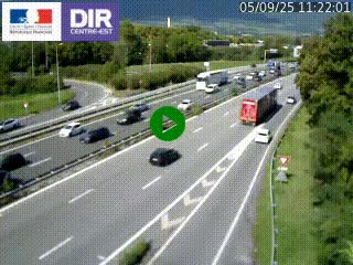 Caméra routière à hauteur de la sortie 15 Chambéry-centre au PK 4,103 en direction d'Albertville