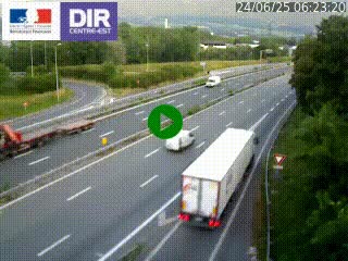 Caméra routière à hauteur de la sortie 15 Chambéry-centre au PK 4,103 en direction d'Albertville