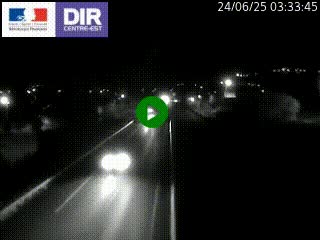 Caméra autoroute à Saint-Etienne (Les Littes) à hauteur du Ikea Saint-Etienne sur l'A72 en direction de Roanne