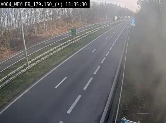 Webcam juste après la sortie 31 Arlon qui permet de rejoindre l'E411 depuis la N82