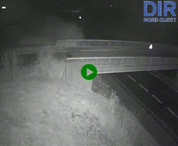 Webcam sur A84 à hauteur de Pont-Farcy, au niveau du pont autoroutier sur la Vire, au sud de Saint-Lô