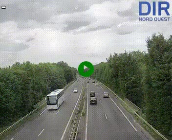 Webcam sur le périphérique de Caen (N814) à l'est de la ville, à Mondeville hauteur de la sortie 2, Presqu'île-Rives de l'Orne, au bout de l'autoroute A13