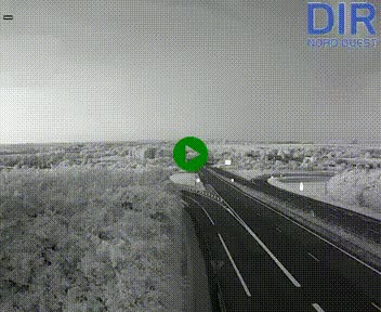 Webcam au début de l'A84 sur le périphérique Ouest de Caen (N814) à hauteur de la sortie 9, Porte de Bretagne