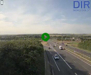 Webcam au début de l'A84 sur le périphérique Ouest de Caen (N814) à hauteur de la sortie 9, Porte de Bretagne