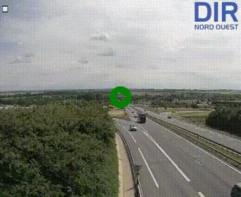 Webcam au début de l'A84 sur le périphérique Ouest de Caen (N814) à hauteur de la sortie 9, Porte de Bretagne