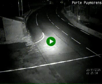 Webcam Col du Puymorens sur N320, en direction de Pas de la Casa (Andorre)