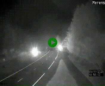 Webcam dans les Pyrénées à hauteur de Mérens-les-Vals sur N320, en direction de Pas de la Casa (Andorre)