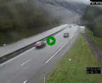 Webcam Ax-les-Thermes sur N20, en direction d'Andorre