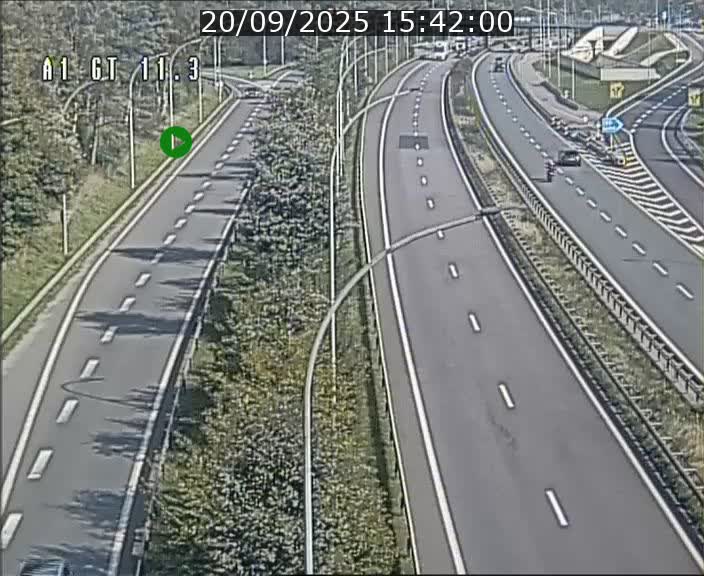 Traffic live webcam Luxembourg Senningerberg - A1 direction Allemagne - BK 11.3