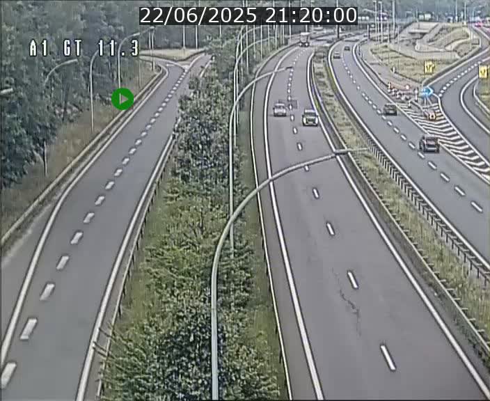 Traffic live webcam Luxembourg Senningerberg - A1 direction Allemagne - BK 11.3