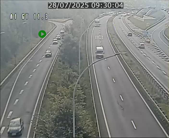 Traffic live webcam Luxembourg Senningerberg - A1 direction Allemagne - BK 11.3