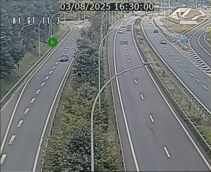 Traffic live webcam Luxembourg Senningerberg - A1 direction Allemagne - BK 11.3