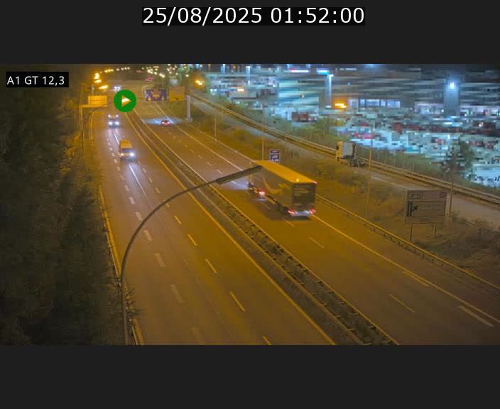 Traffic live webcam Luxembourg Senningerberg - A1 direction Allemagne - BK 12.3