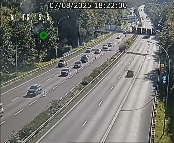 Traffic live webcam Luxembourg Munsbach - A1 direction Luxembourg - BK 15.5