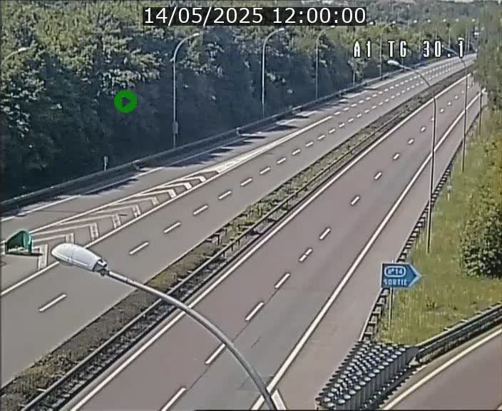 Traffic live webcam Luxembourg Grevenmacher - A1 direction Luxembourg - BK 30.1