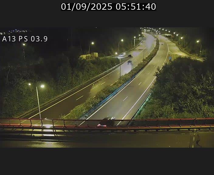 Traffic live webcam Luxembourg Differdange - A13 direction Esch-sur-Alzette - BK 3.9