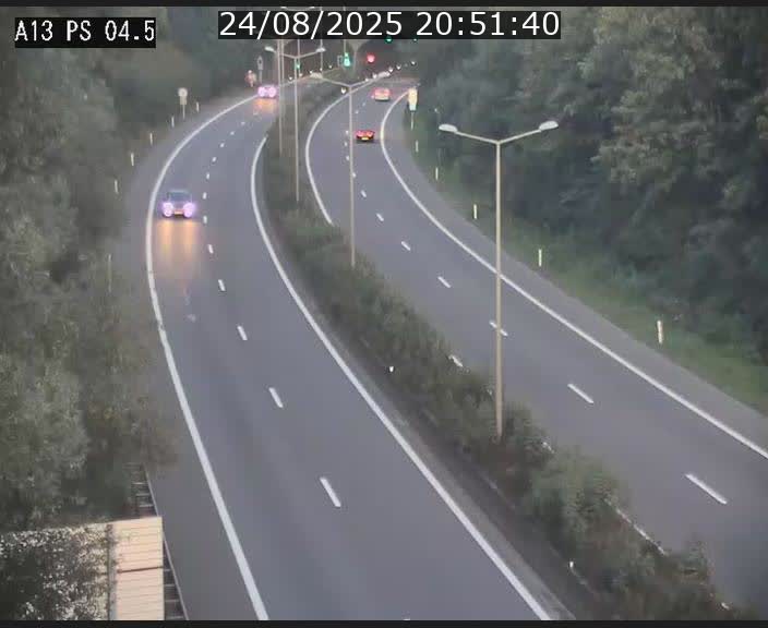 Traffic live webcam Luxembourg Differdange - A13 direction Esch-sur-Alzette - BK 4.5