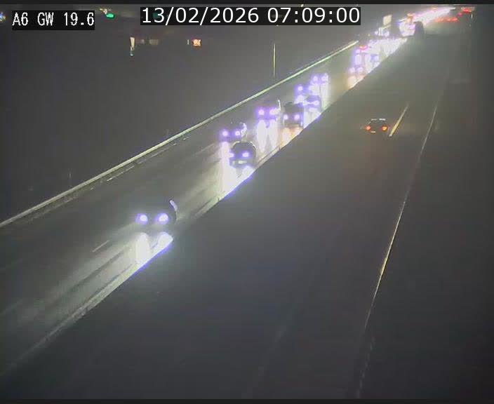 Traffic live webcam Luxembourg - Steinfort - A6 - BK 19.6 - direction Belgique