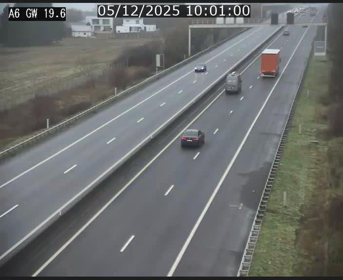 Traffic live webcam Luxembourg - Steinfort - A6 - BK 19.6 - direction Belgique