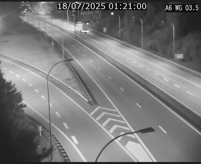 Traffic live webcam Luxembourg - Croix de Cessange - A6 - BK 3.5 - direction France/Allemagne