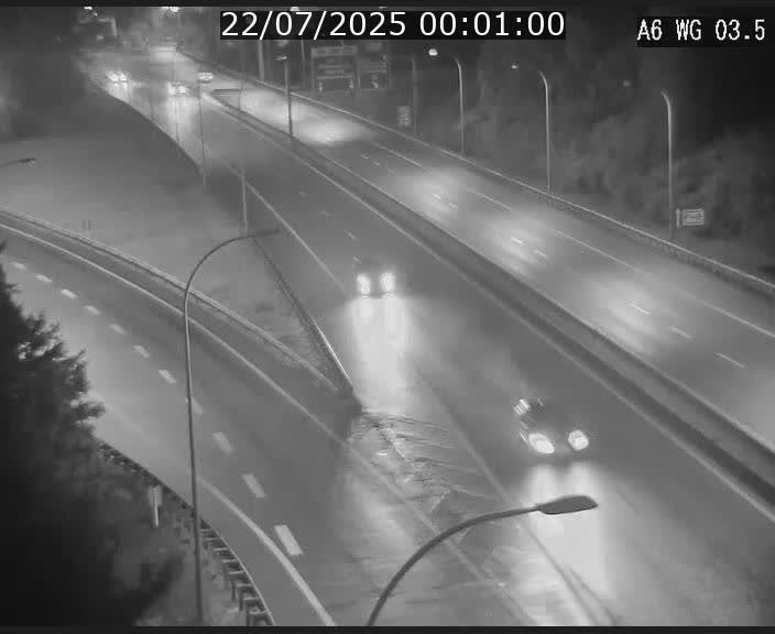 Traffic live webcam Luxembourg - Croix de Cessange - A6 - BK 3.5 - direction France/Allemagne