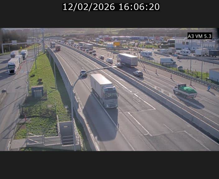 Traffic live webcam Luxembourg Aire de Berchem - A3 - BK 5 - direction France