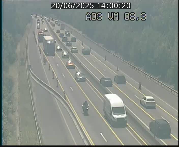 Traffic live webcam Luxembourg Bettembourg - A3 - BK 8.3 - direction France