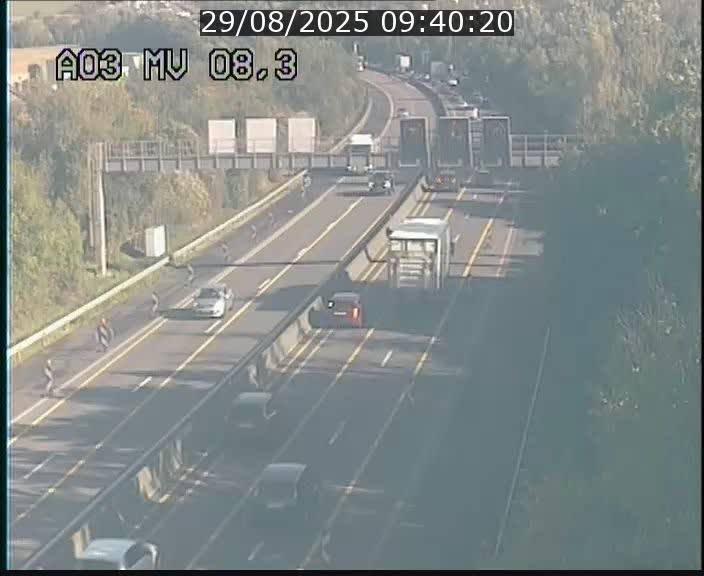 Webcam Autoroute après la Croix de Bettembourg en direction de Luxembourg sur l'A3