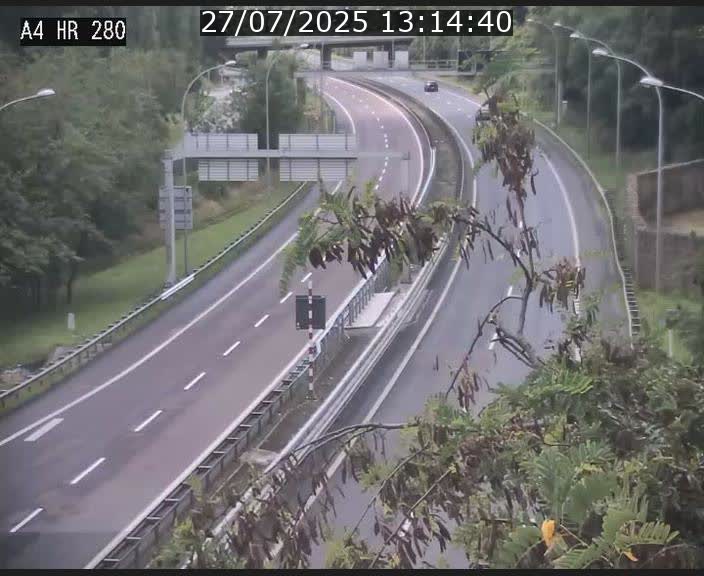 Webcam traffic A4 Luxembourg - BK 0.2 - P+R Bouillon (direction Luxembourg)