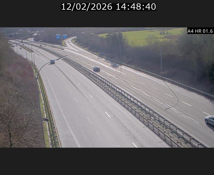 Info Trafic Luxembourg A4 - BK 1.6 - Croix de Cessange (direction Esch)
