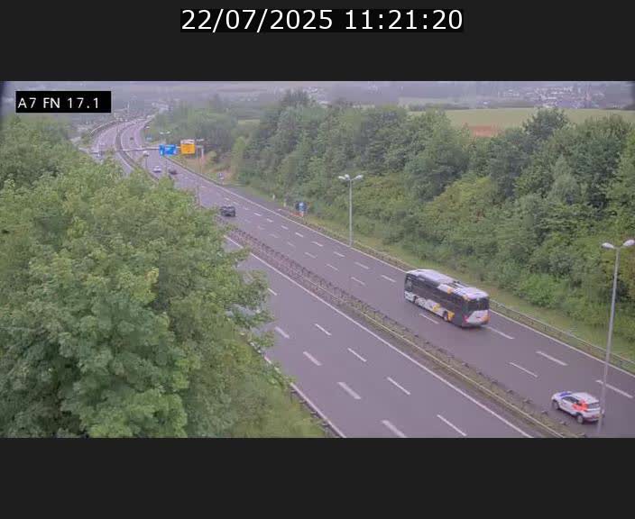 Caméra trafic Luxembourg - A7, Merscherbierg direction Mersch