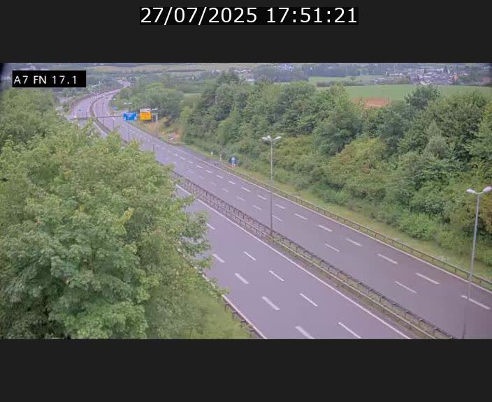 Caméra trafic Luxembourg - A7, Merscherbierg direction Mersch