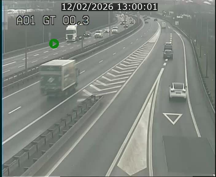 Traffic live webcam Luxembourg Croix de Gasperich - A1 direction Kirchberg - BK 0.3