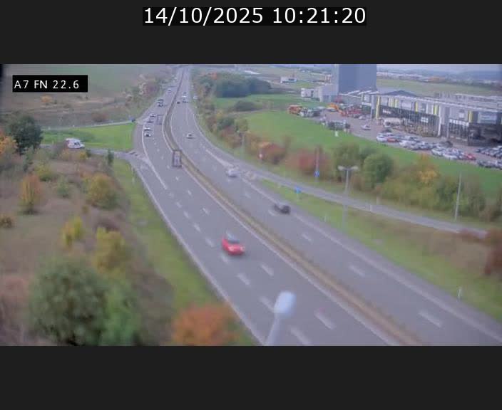 Caméra trafic Luxembourg - A7, Colmar-berg direction Mersch
