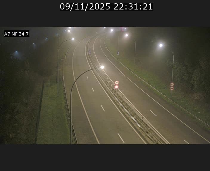 Caméra trafic Luxembourg - A7, Schieren direction Mersch