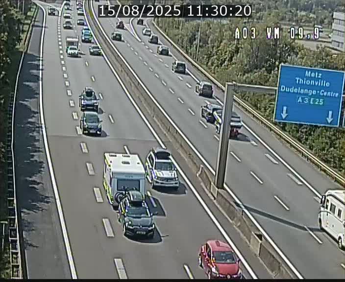 Webcam Autoroute à la Croix de Bettembourg - A3 - BK 9.9 - direction France
