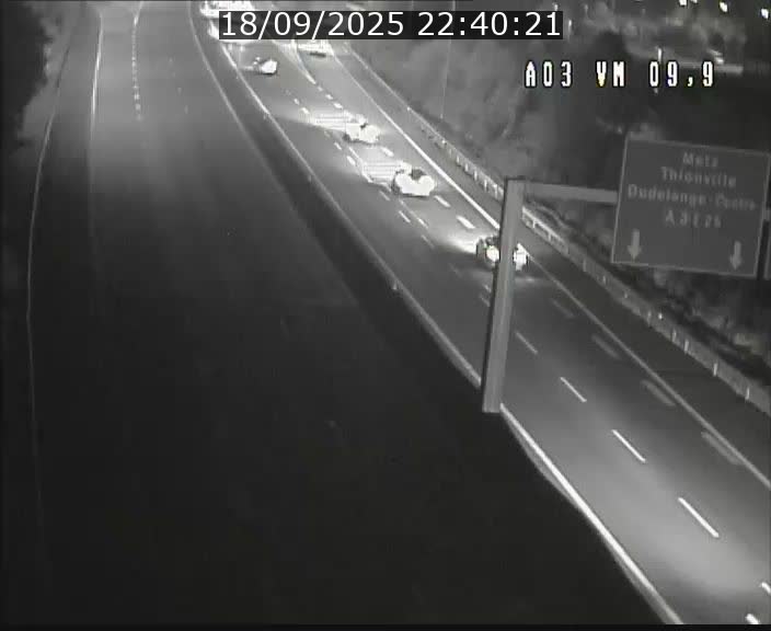 Webcam Autoroute à la Croix de Bettembourg - A3 - BK 9.9 - direction France