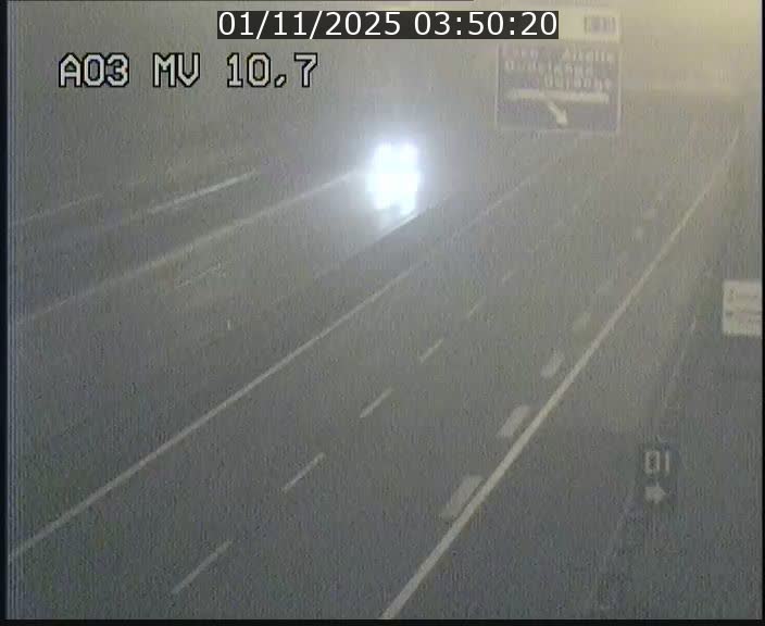 Traffic live webcam Luxembourg Croix de Bettembourg - A3 - BK 10.7 - direction France