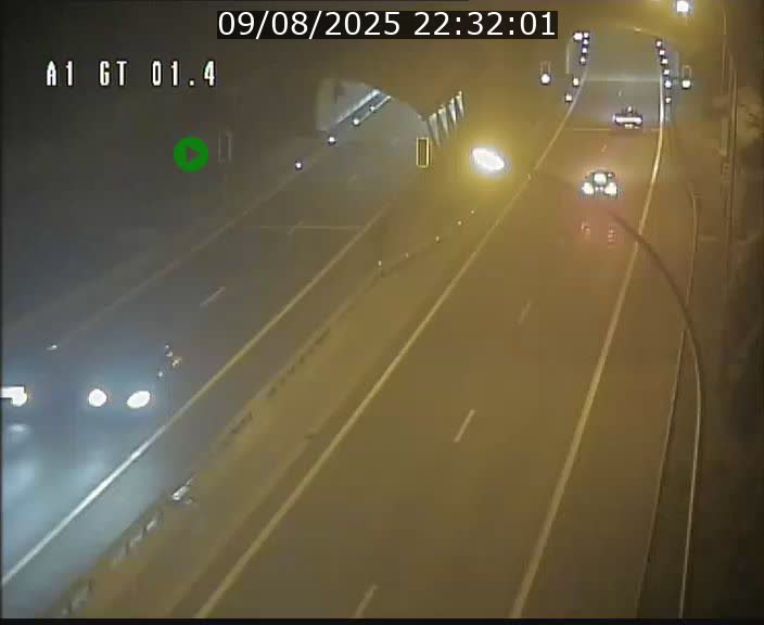 Traffic live webcam Luxembourg Hesperange - A1 direction Kirchberg - BK 1.4