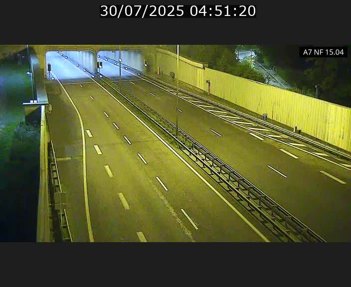 Caméra trafic Luxembourg - A7, Tunnel Mersch, entrée sud, direction Ettelbruck