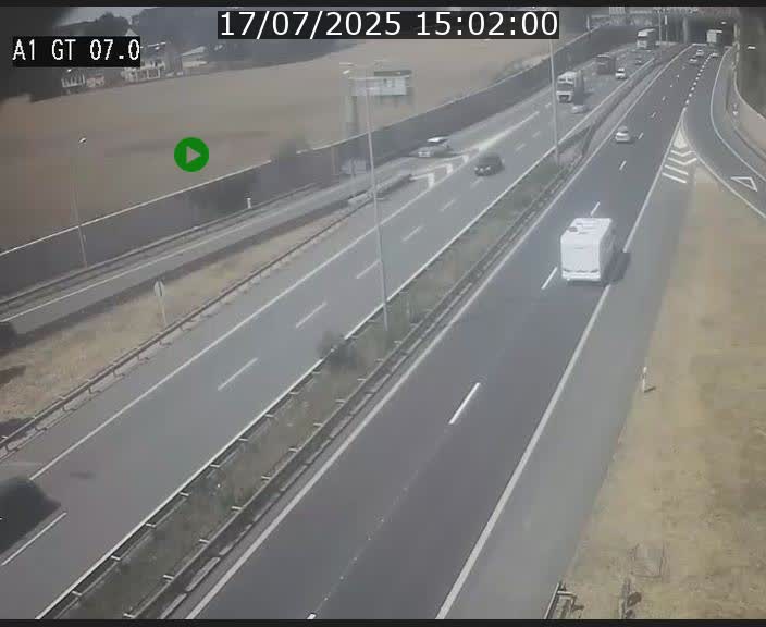 Traffic live webcam Luxembourg Cents - A1 direction Kirchberg - BK 7