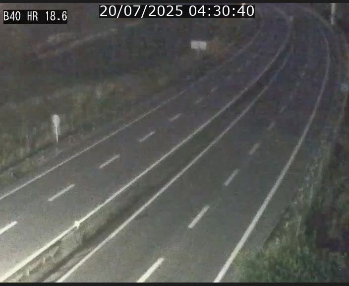 Webcam sur la route de liaison entre Micheville et Esch-Belval à la frontière entre le Luxembourg et la France. Vue orientée vers la Lorraine.