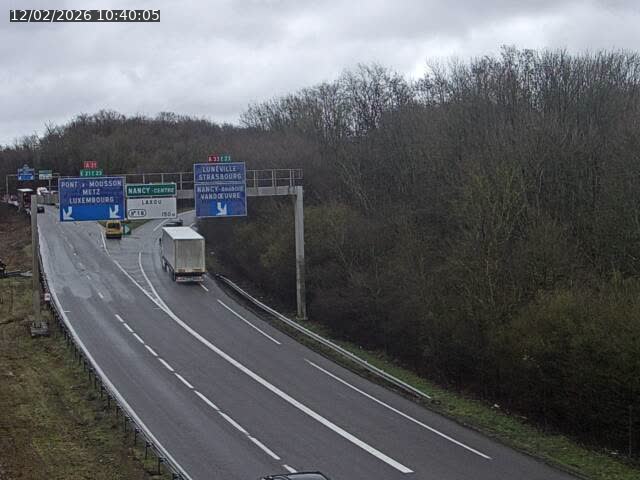 Caméra autoroute France - Biffurcation A31/A33, Laxou direction Nancy