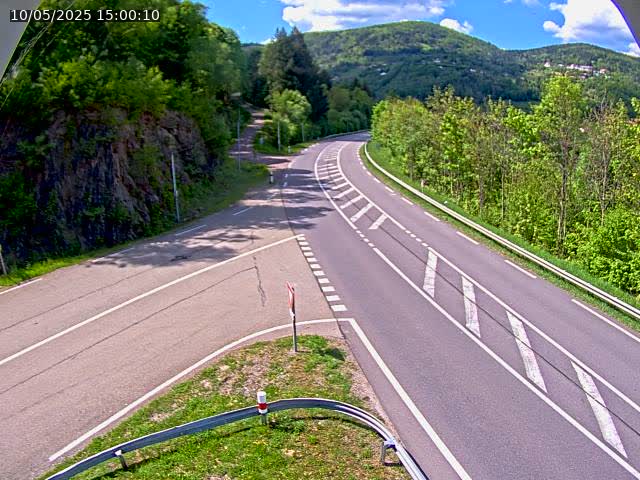 Caméra autoroute France - N66, col du Bussang direction Remiremont