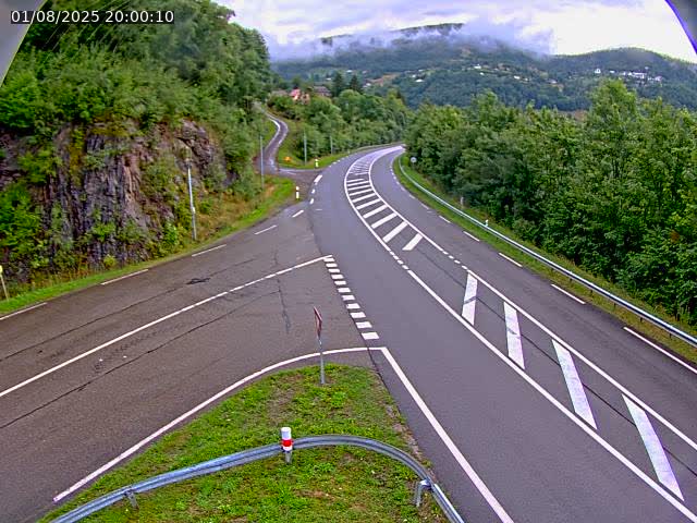 Caméra autoroute France - N66, col du Bussang direction Remiremont