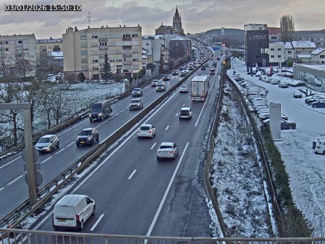 Caméra autoroute France - A31, Thionville direction Metz