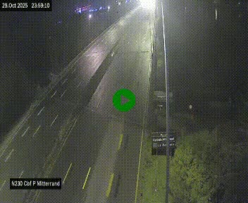 Webcam sur le périphérique de Bordeaux à l'est de la ville. Caméra située sur le Pont Mitterand sur la N230