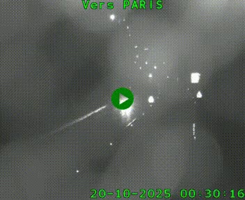 Caméra routière sur l'autoroute A20 à Bessines-sur-Gartempe. Vue orientée vers Paris